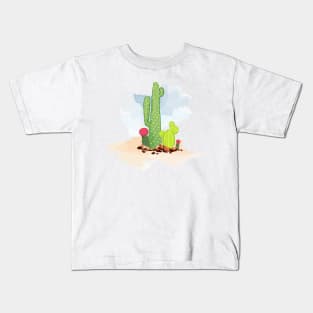 Cactus in the desert Kids T-Shirt